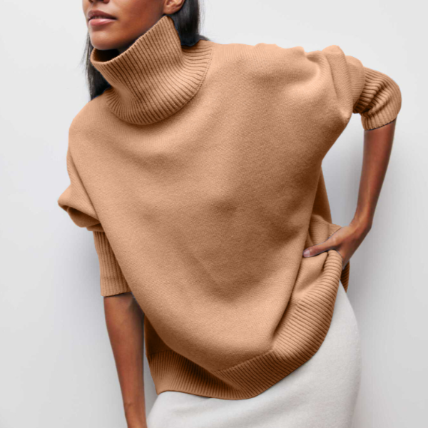 Katrielle - komfortabel sweater med høj hals