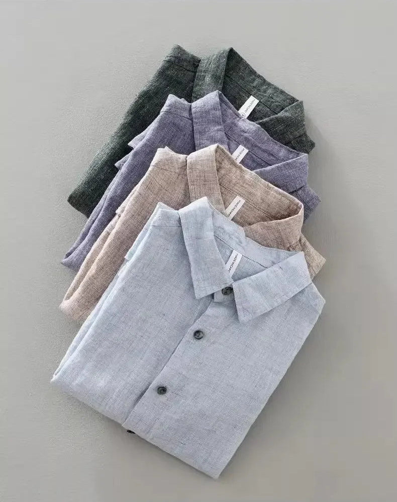 Kortærmet Linnedskjorte