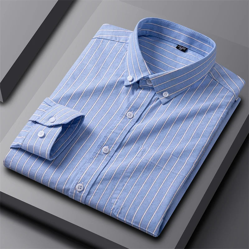 Mænds Chic Oxford Skjorte