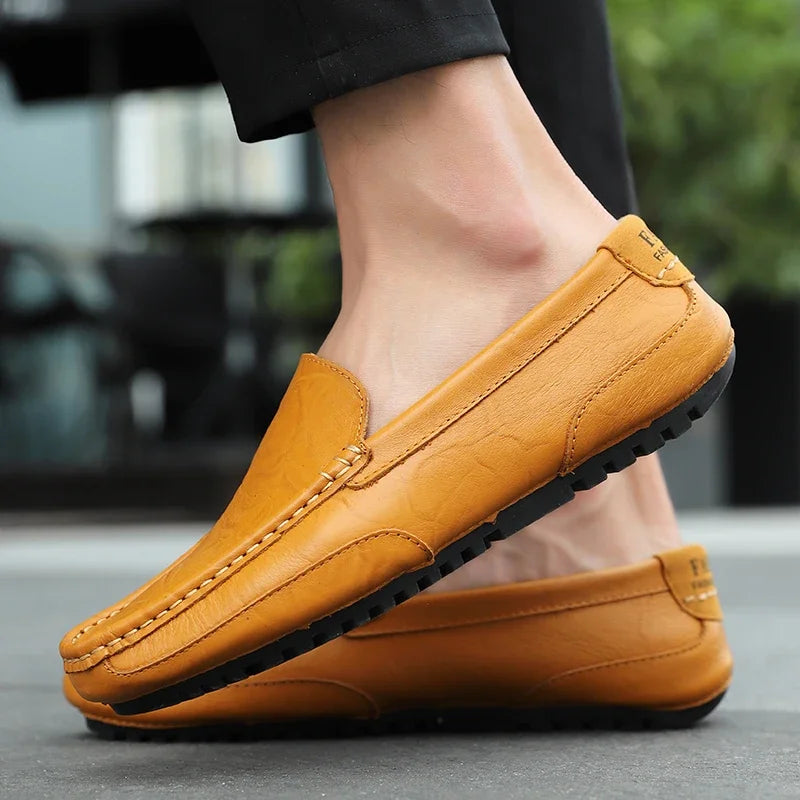 Vintage Læder Loafers