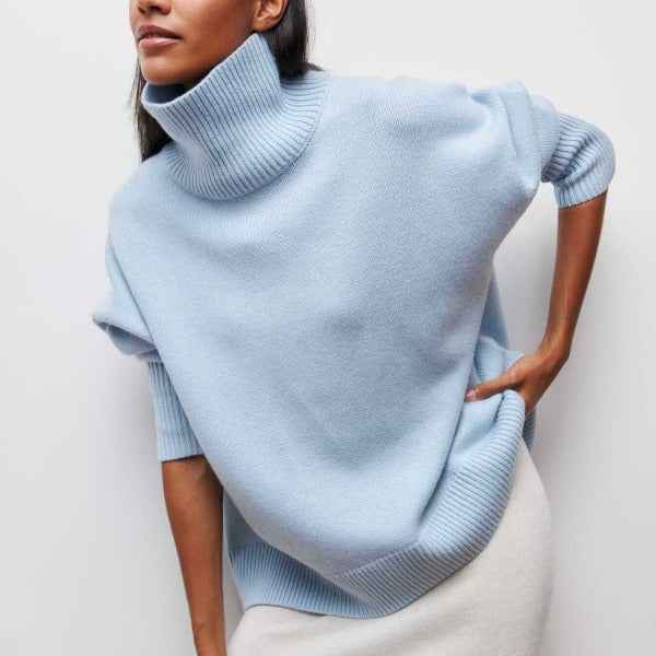 Katrielle - komfortabel sweater med høj hals