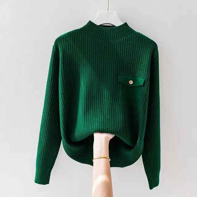 Elegant Strikket Turtleneck