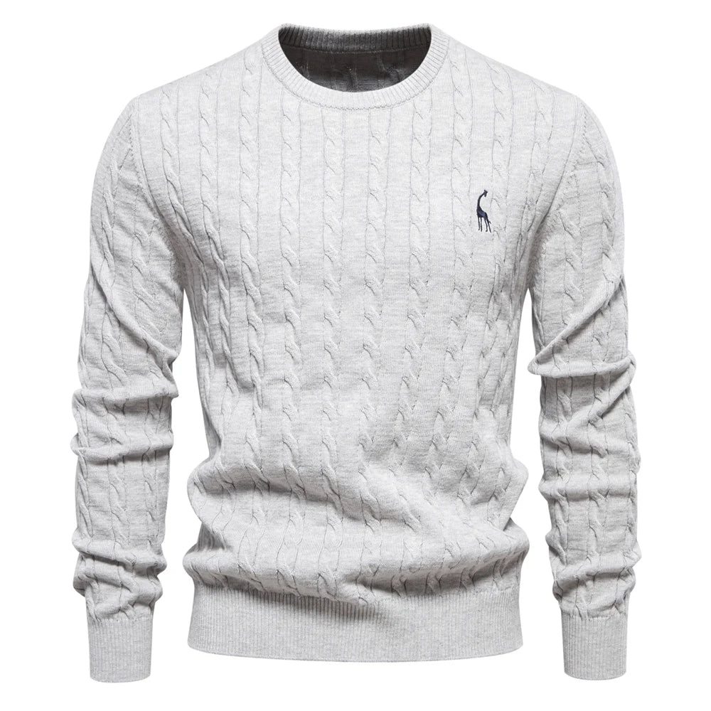 Falkner Strikkemoderne Herrepullover