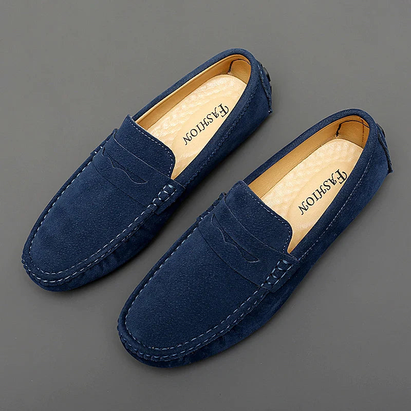 Suede Båd Loafers
