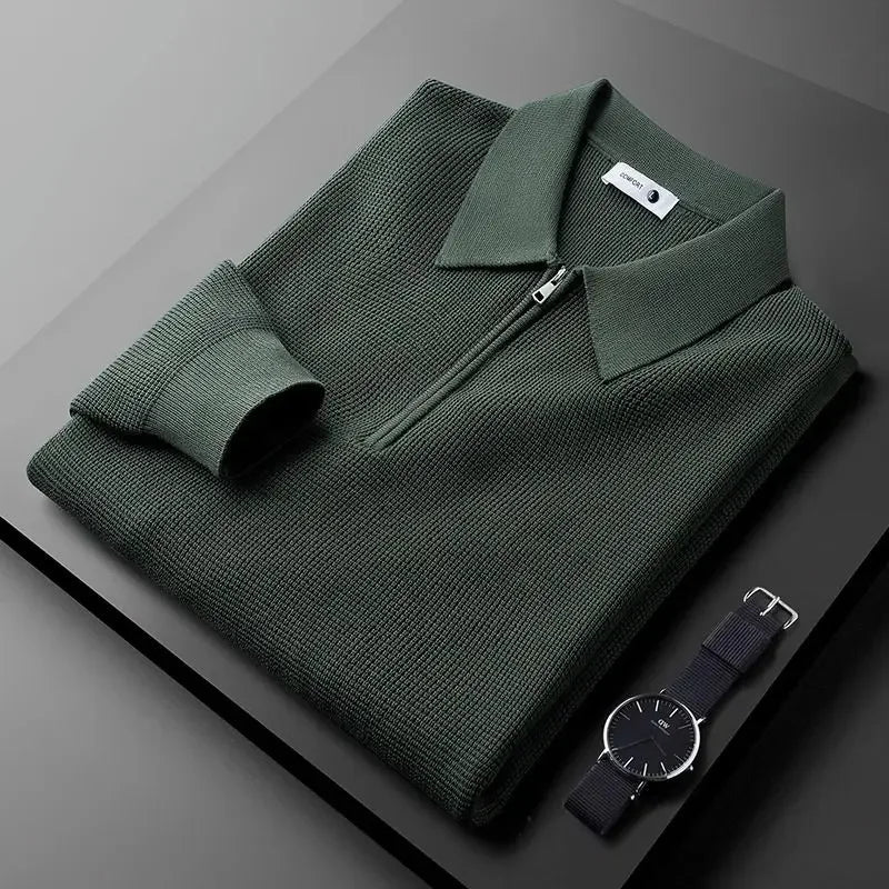 Elegant Herre Zip Sweater