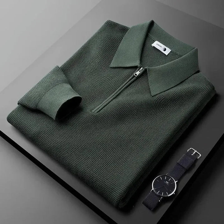 Elegant Herre Zip Sweater