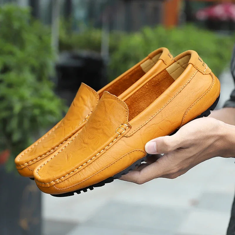 Vintage Læder Loafers