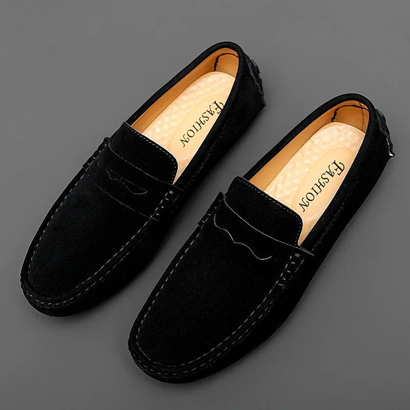 Suede Båd Loafers