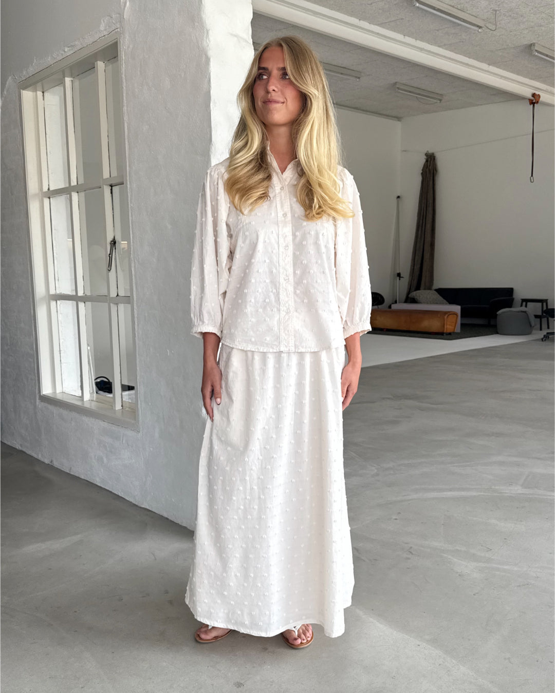 SUNELA nederdel, hvid