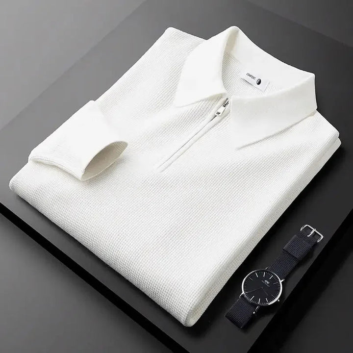 Elegant Herre Zip Sweater