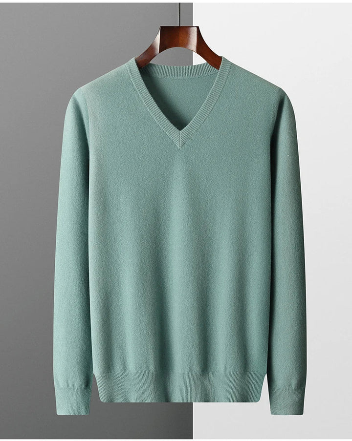 Uld V-Hals Sweater