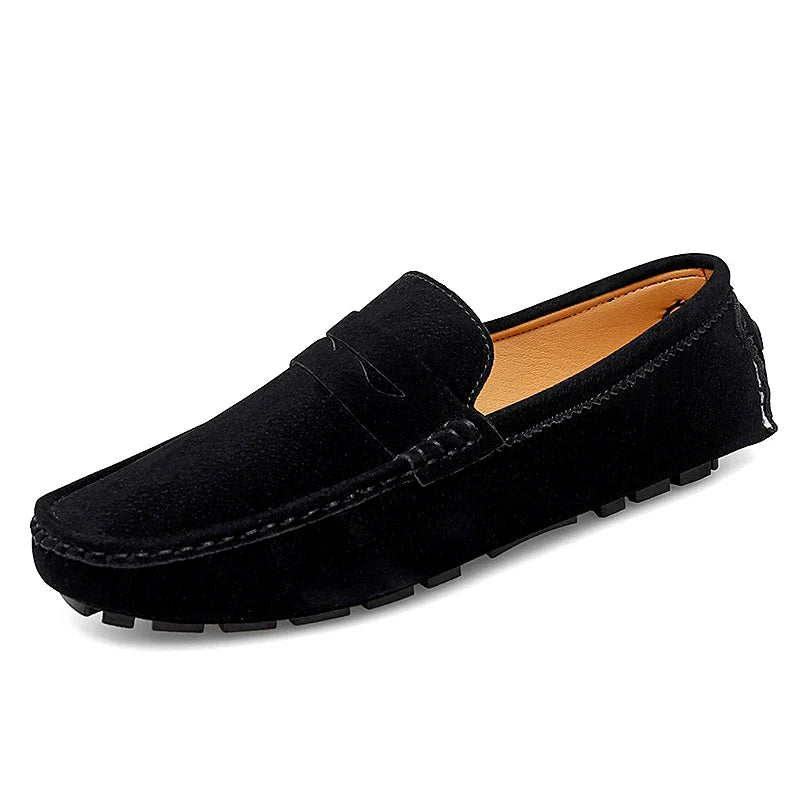 Suede Båd Loafers
