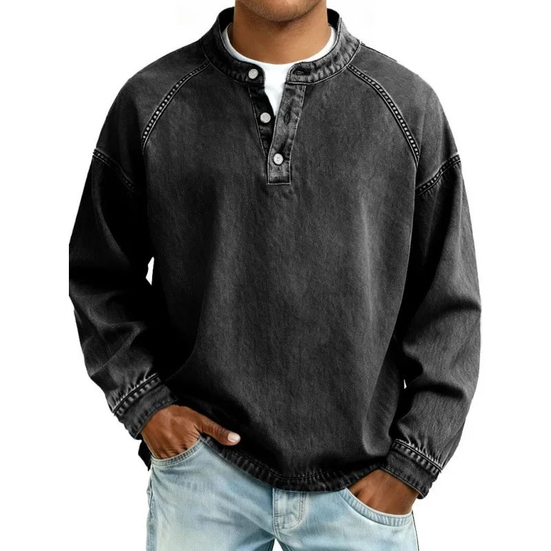 Stanley | Vintage Henley Skjorte
