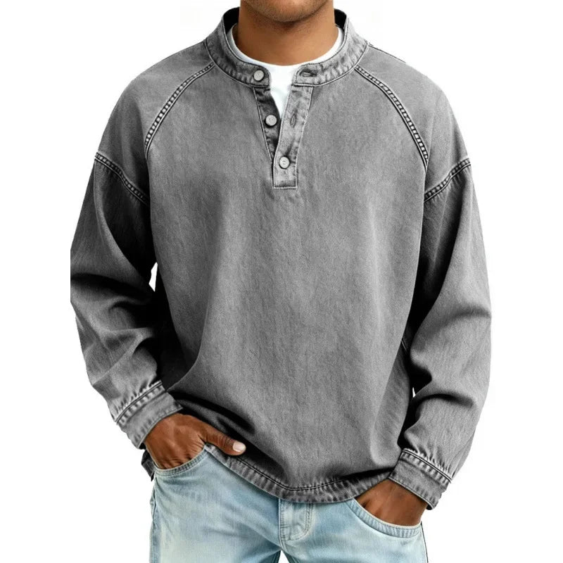 Stanley | Vintage Henley Skjorte