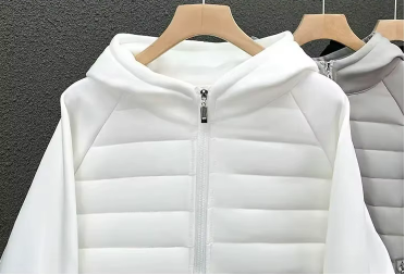Elegant quilted bomuldsjakke