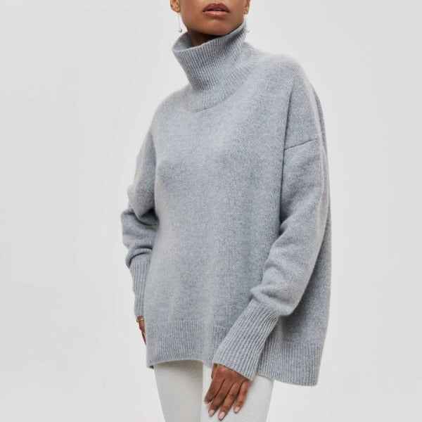 Katrielle - komfortabel sweater med høj hals