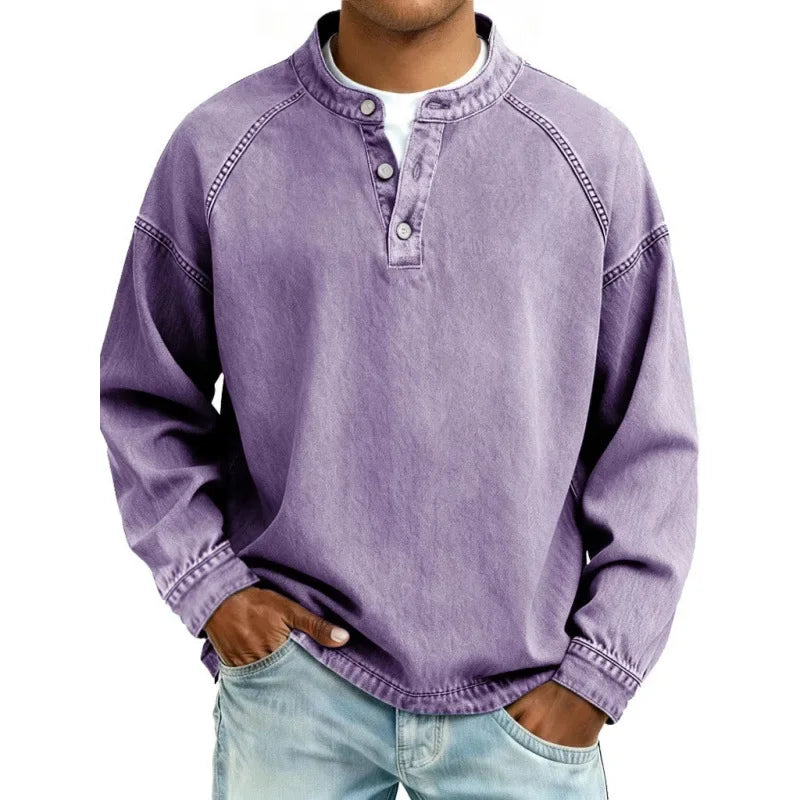Stanley | Vintage Henley Skjorte