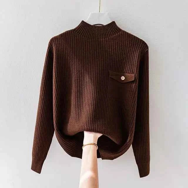 Elegant Strikket Turtleneck
