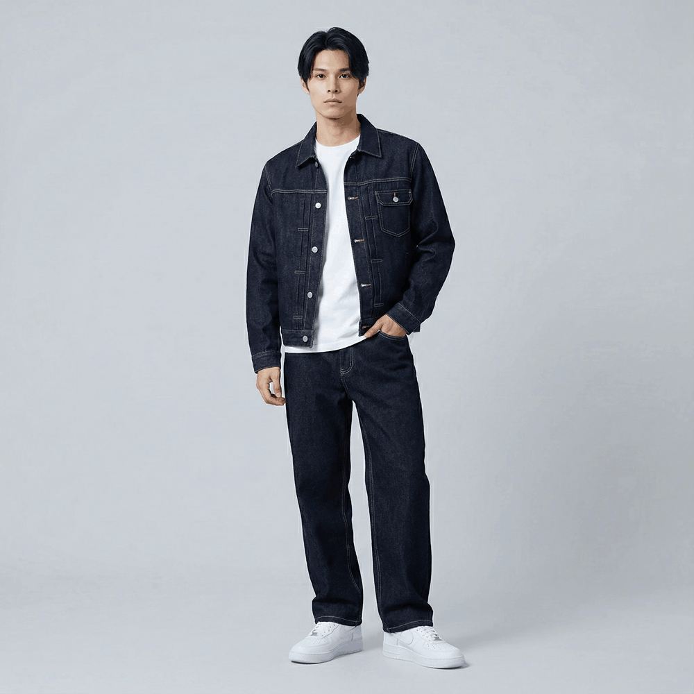 Shiro - Komplet japansk denim 14oz