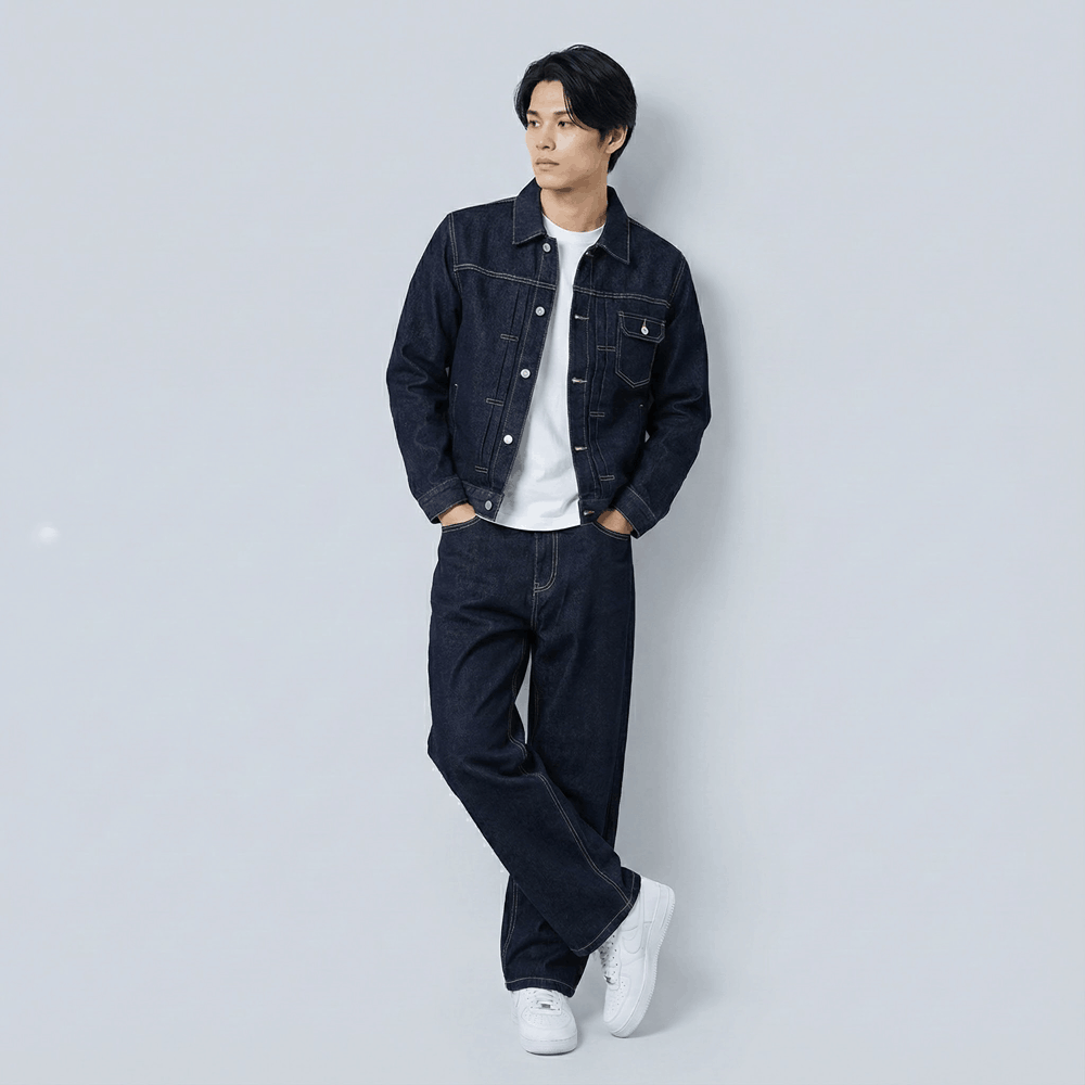 Shiro - Komplet japansk denim 14oz