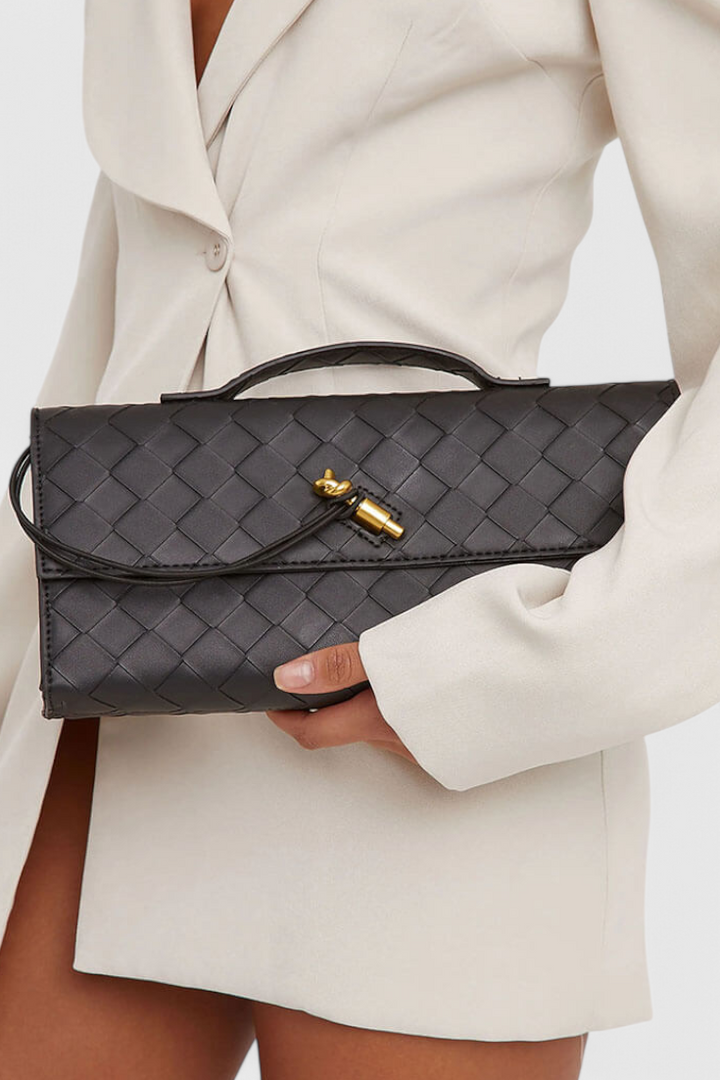 Pochette Melanie med Detalje af Guldsløjfe