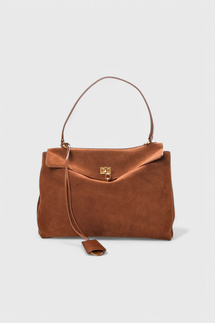 Henna Skuldertaske i Suede