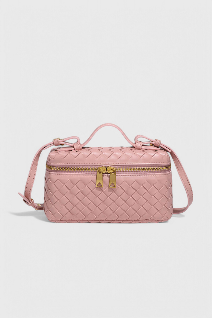 Milla Sac Mini Tissé med Gyldne Tilbehør