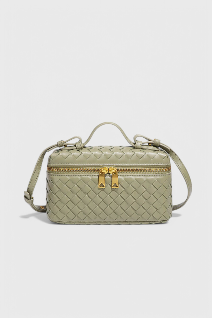 Milla Sac Mini Tissé med Gyldne Tilbehør