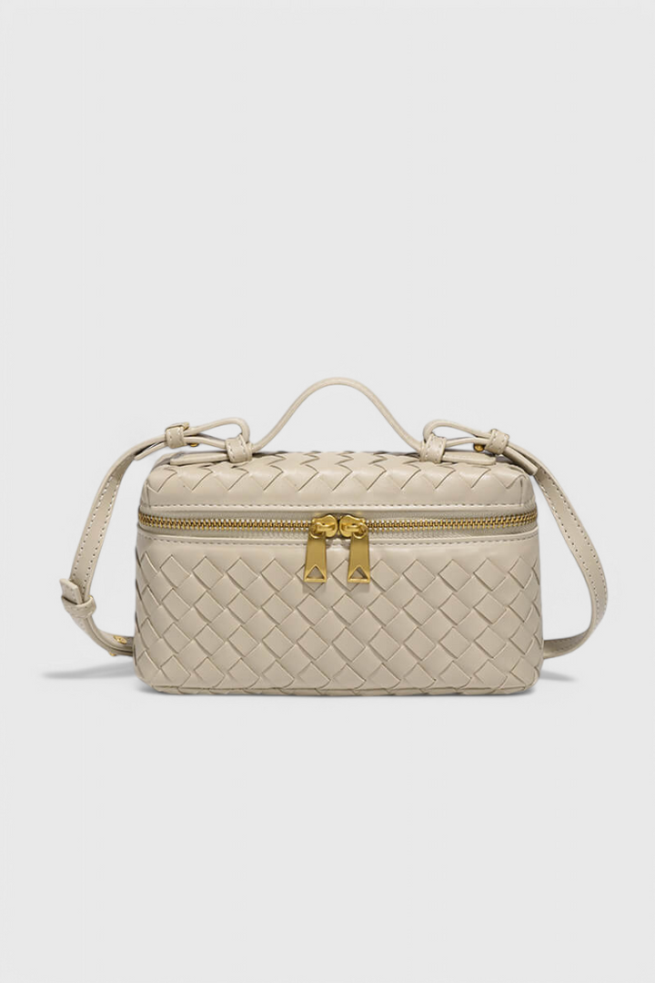 Milla Sac Mini Tissé med Gyldne Tilbehør