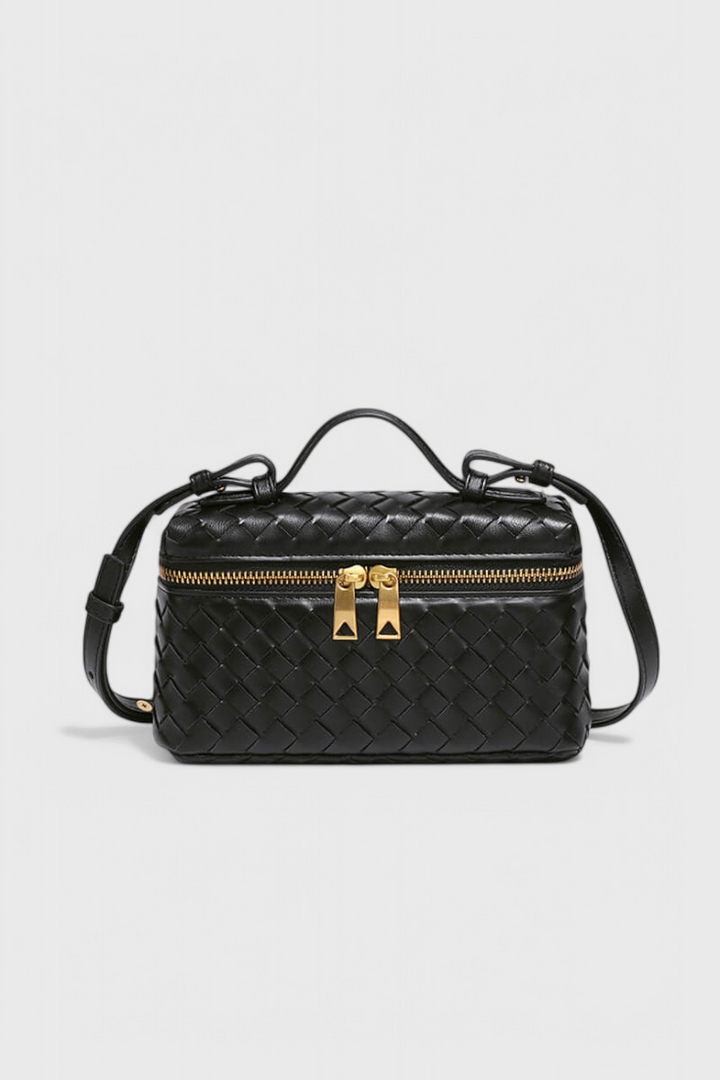 Milla Sac Mini Tissé med Gyldne Tilbehør