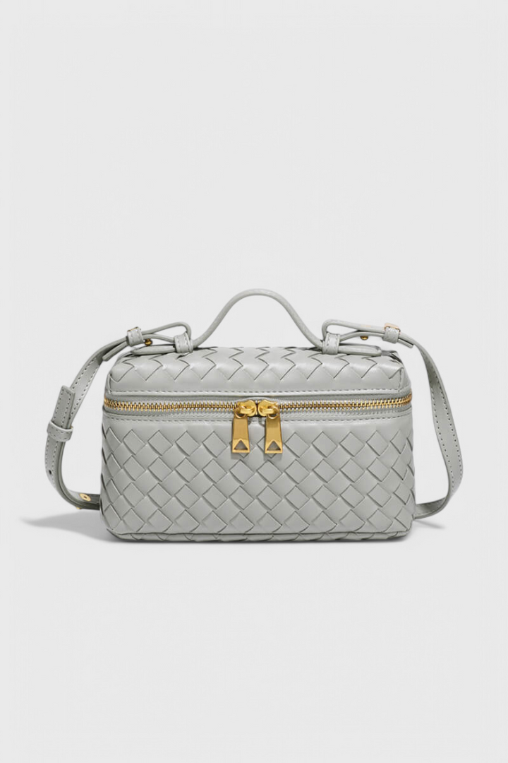 Milla Sac Mini Tissé med Gyldne Tilbehør