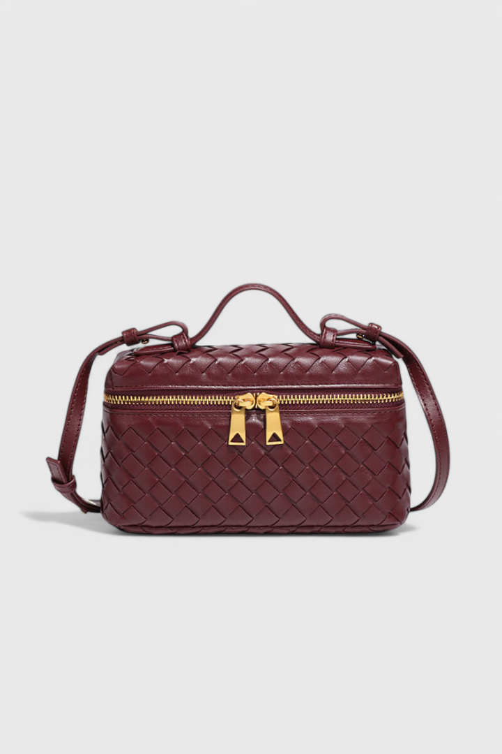 Milla Sac Mini Tissé med Gyldne Tilbehør