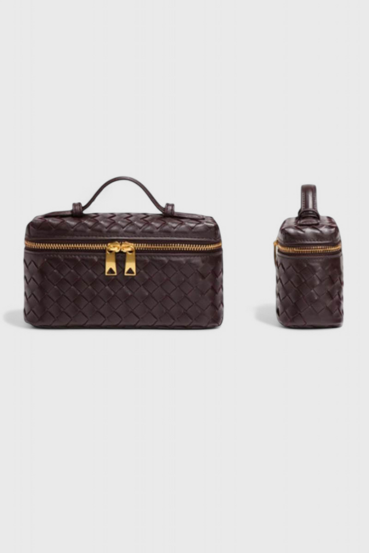 Milla Sac Mini Tissé med Gyldne Tilbehør