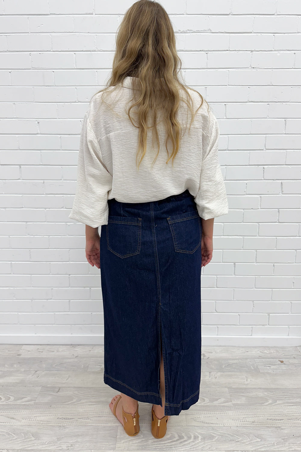 Sonya Denim Maxi-nederdel