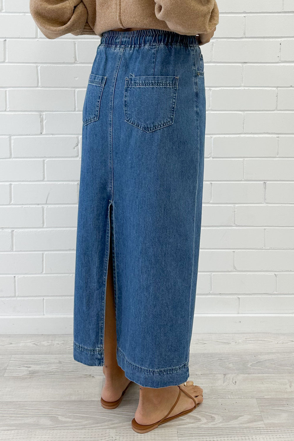 Sonya Denim Maxi-nederdel