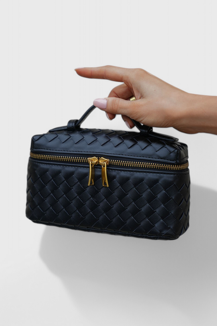 Milla Sac Mini Tissé med Gyldne Tilbehør