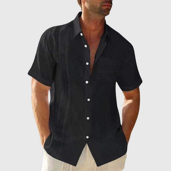 Elegant Linned Sommer Skjorte