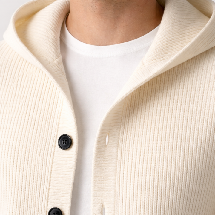 Matteo – Strickcardigan mit Kapuze