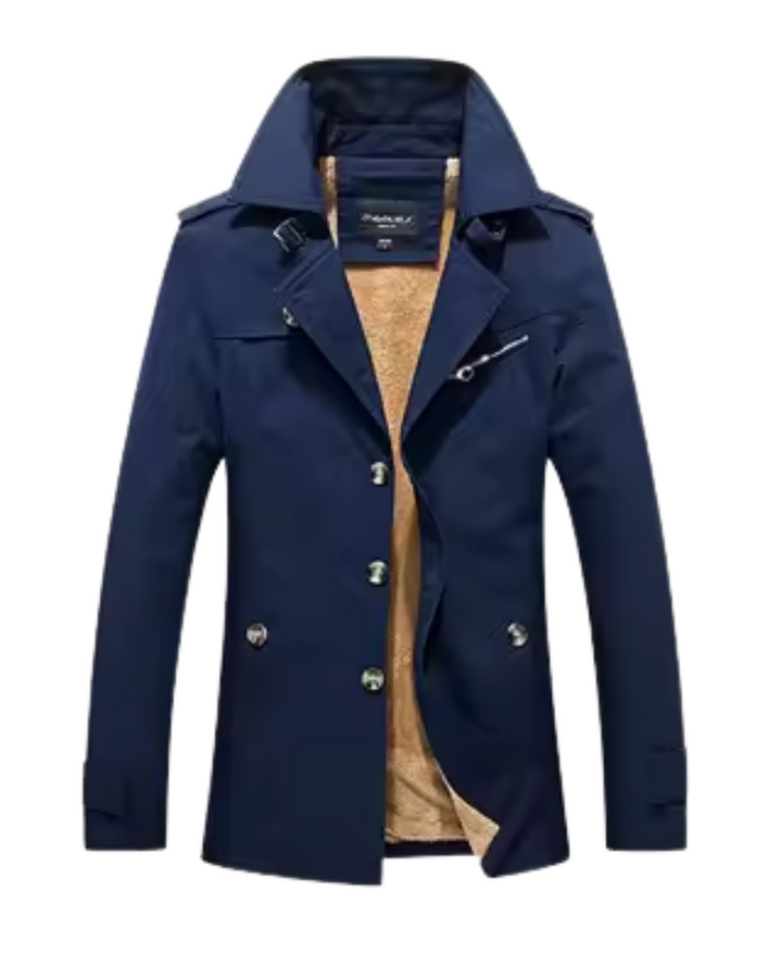 Elegant quiltet trenchcoat
