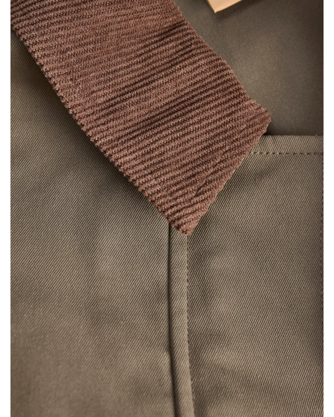 WILMA kort trenchcoat, kaki
