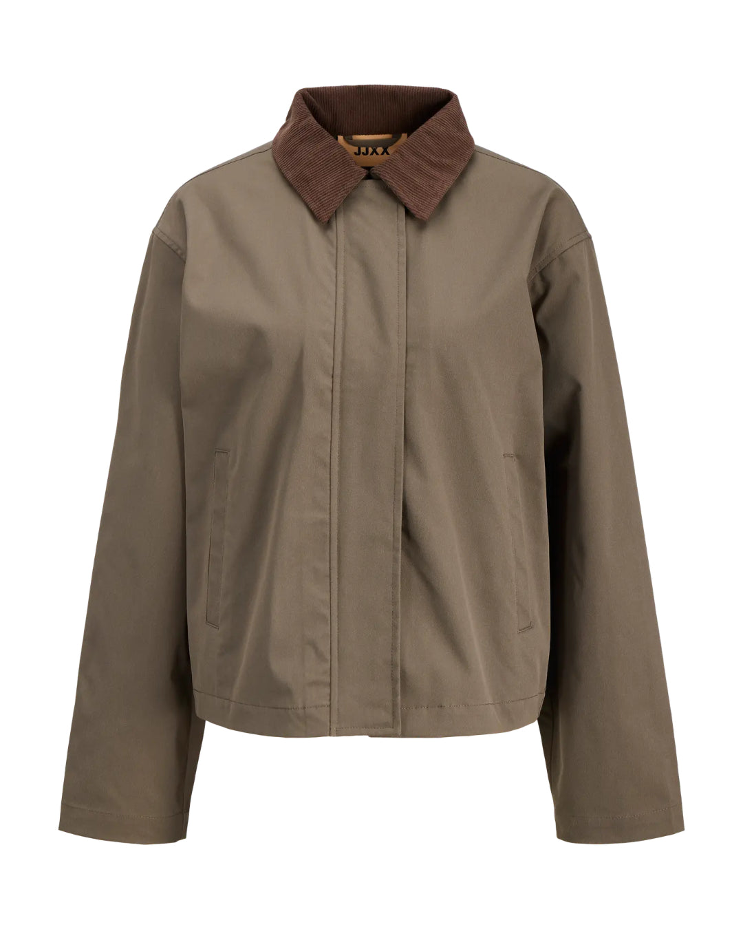 WILMA kort trenchcoat, kaki