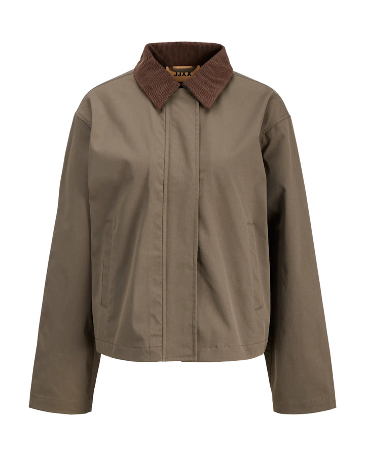 WILMA kort trenchcoat, kaki
