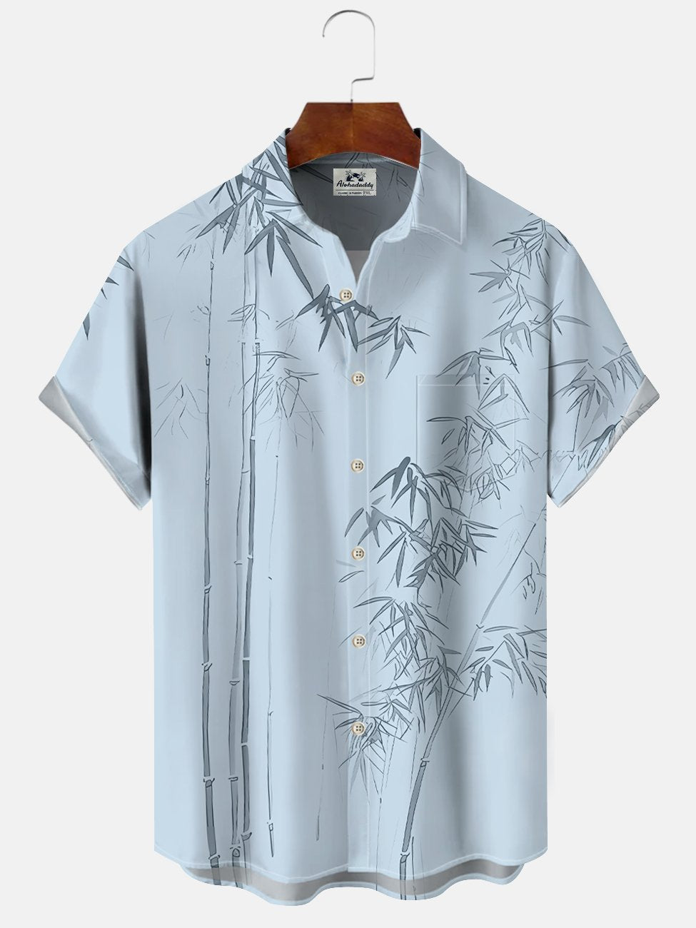 Alohadaddy Summer Plant Bamboo Tropical Casual Vacation Shirt