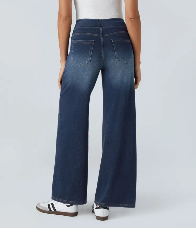 Komfortable jeans med høj talje