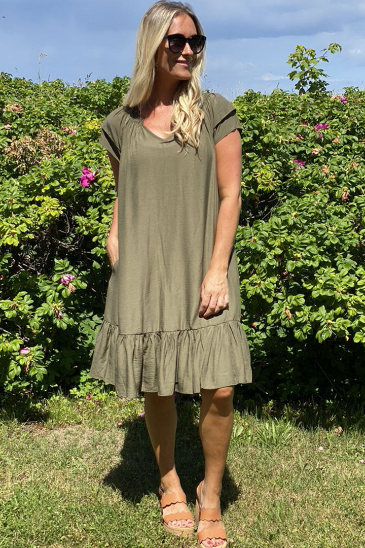 Sunrise Cropped Dress | Dark Army | Dress fra Co'couture