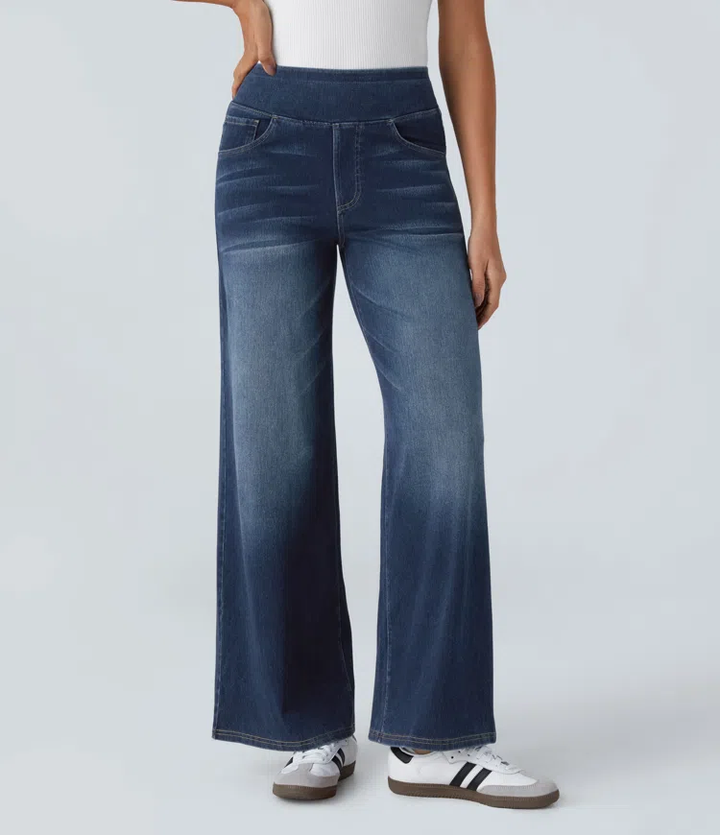 Komfortable jeans med høj talje