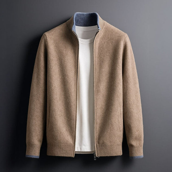 Cas – Feine Zip Strickjacke
