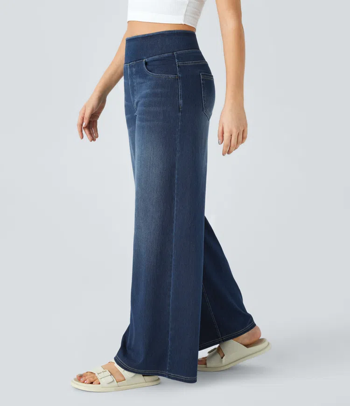 Komfortable jeans med høj talje