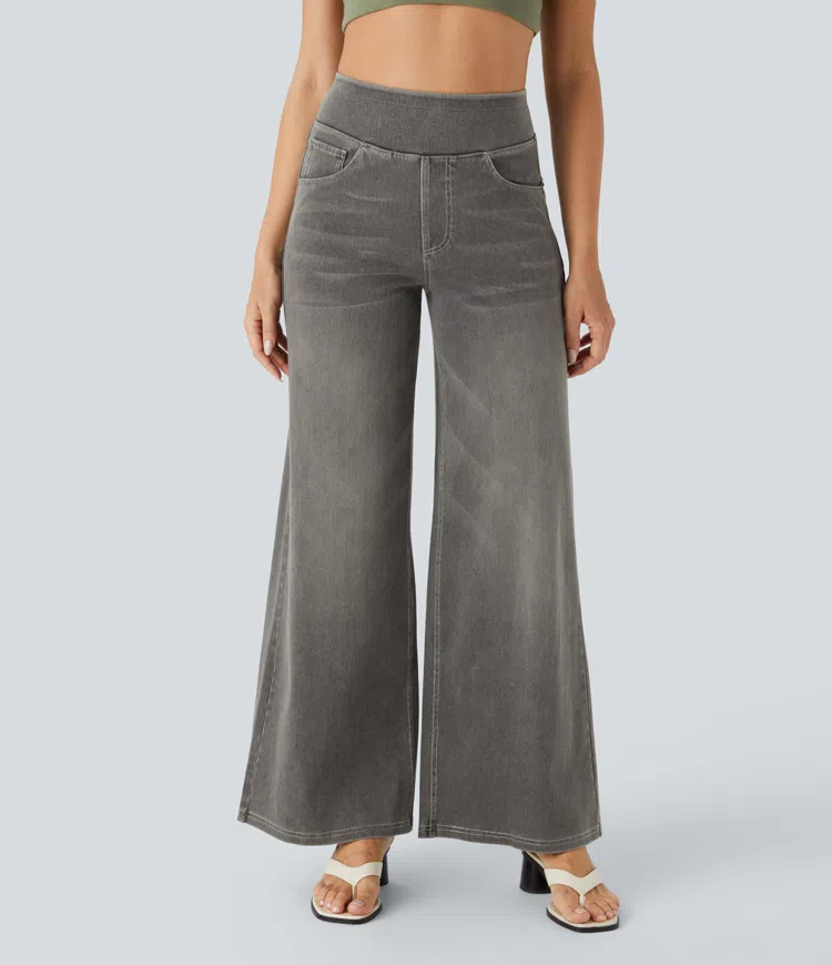 Komfortable jeans med høj talje