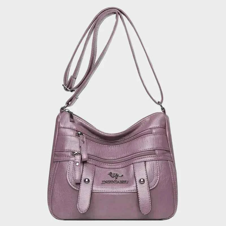 Elegant læderhåndbagage